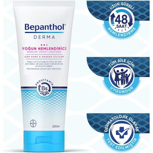 Bepanthol Derma Yoğun Nemlendirici Günlük Vücut Losyonu 200 ml