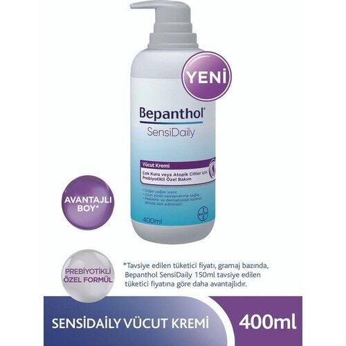 Bepanthol Sensidaily Pompalı Vücut Kremi 400 ml