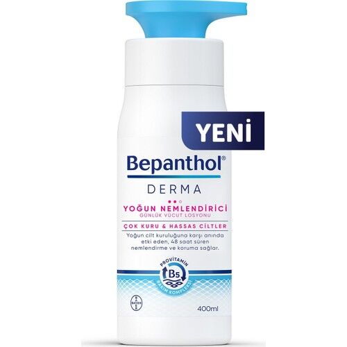 Bepanthol Derma Yoğun Nemlendirici Günlük Vücut Losyonu 400 ml