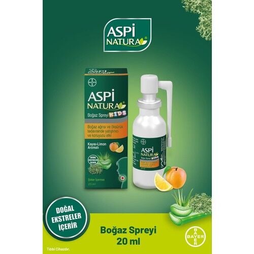 AspiNatura Kids Apricot Lemon Throat Spray 20 ML