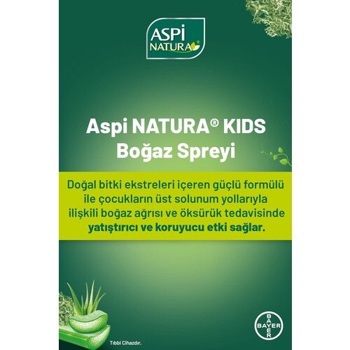 AspiNatura Boğaz Spreyi Kids Kaysı Limon 20 ML