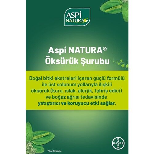 AspiNatura Öksürük Şurubu Vişne Limon 120 ML
