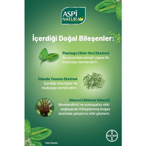 AspiNatura Öksürük Şurubu Vişne Limon 120 ML