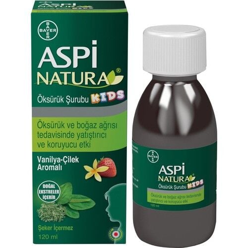 AspiNatura Kids Cough Syrup Vanilla Strawberry 120 ML