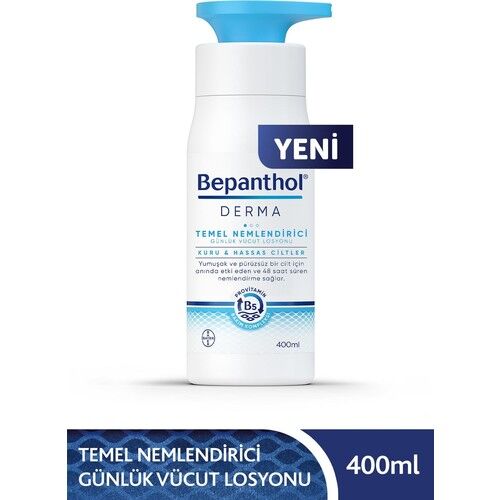 Bepanthol Derma Temel Nemlendirici Günlük Vücut Losyonu 400 ml