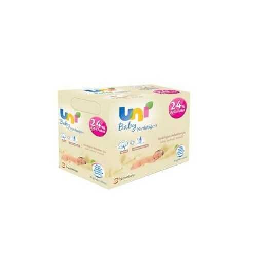Uni Baby Yenidoğan 40 Yaprak 24'lü Paket Islak Mendil