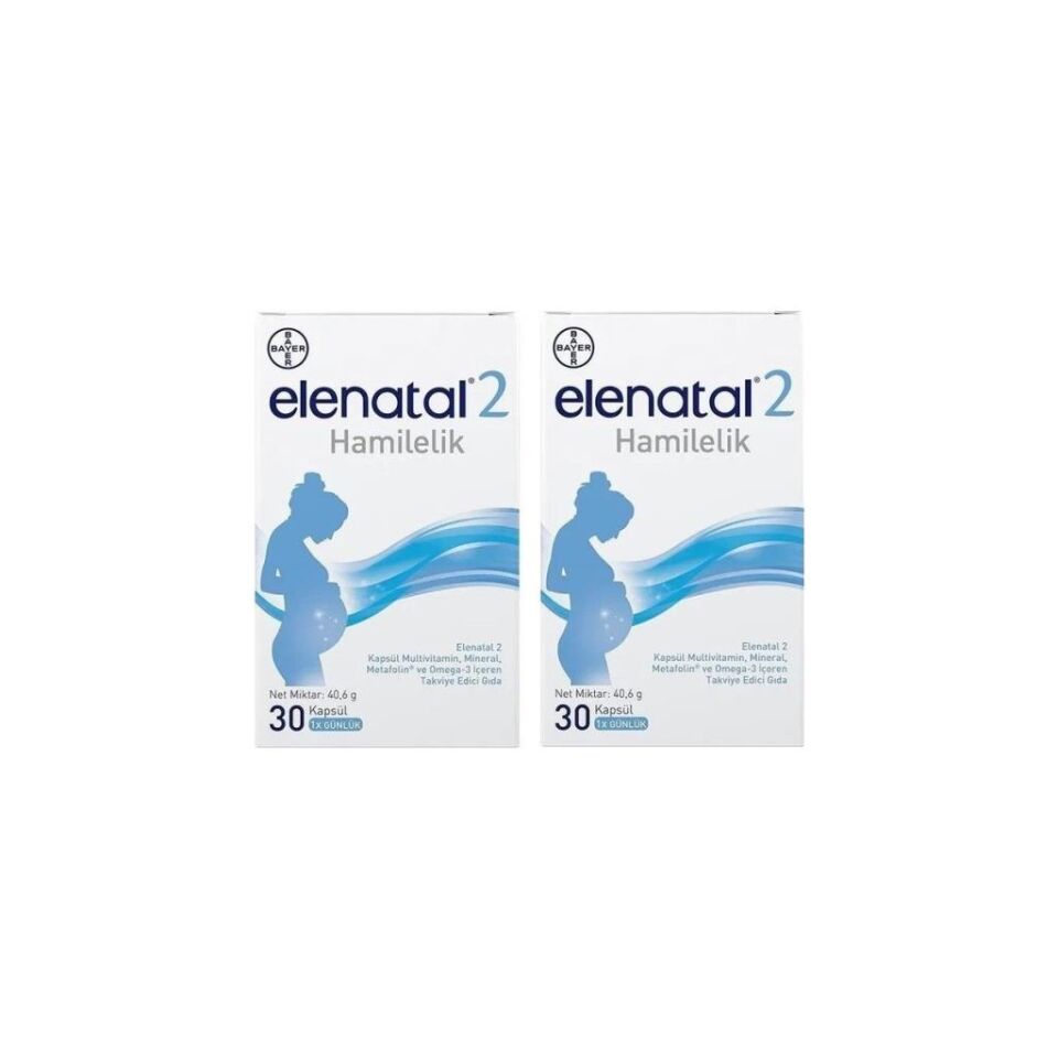 Bayer Elenatal 2 30 Capsules 2 Boxes