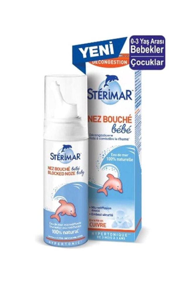 Sterimar Baby Nasal Spray Blocked Nose Hypertonic Spray 100 ml