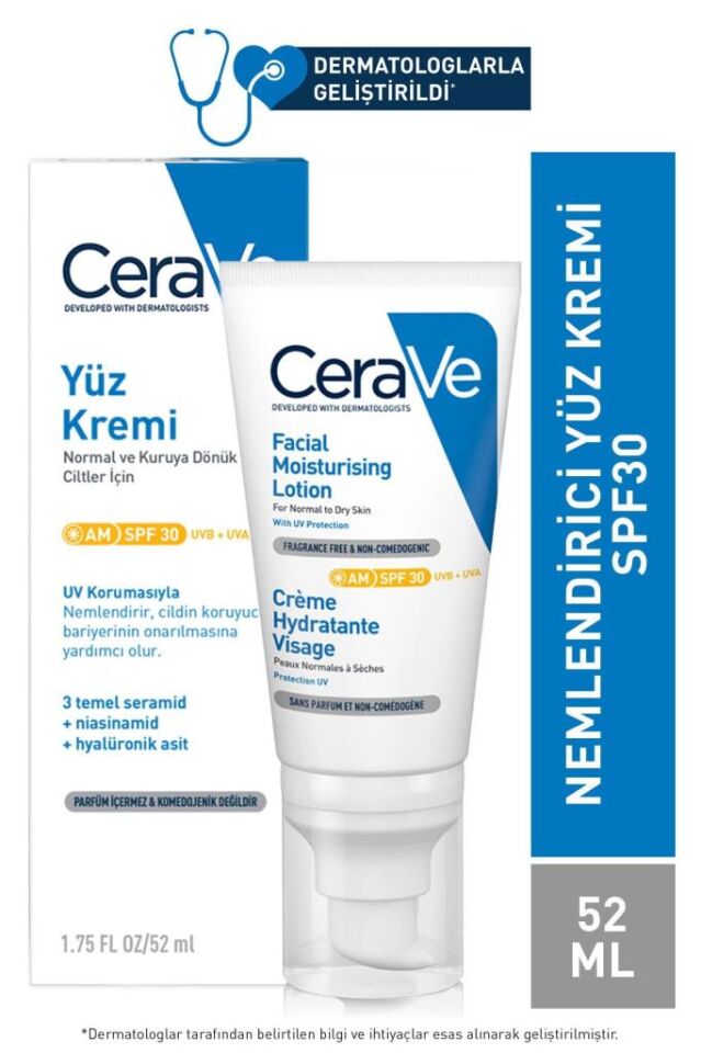 Cerave Facial Moisturising Lotion Yüz Kremi SPF30 52 ml