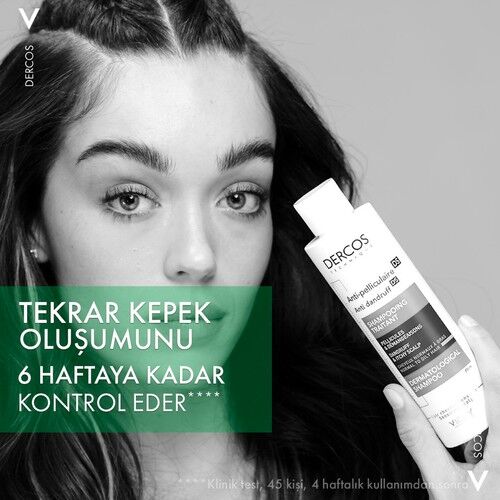 Vichy Dercos Anti Dandruff Kepek Karşıtı Şampuan 500 ml Normal ve Yağlı Saçlar