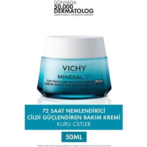 Vichy Mineral 89 Rich Nemlendirici Krem 50 ml