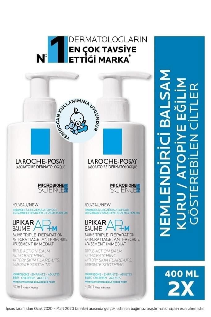 Atopiye Eğilim Gösterebilen Ciltler Lipikar Baume Balsam Losyon 400 Mlx2..