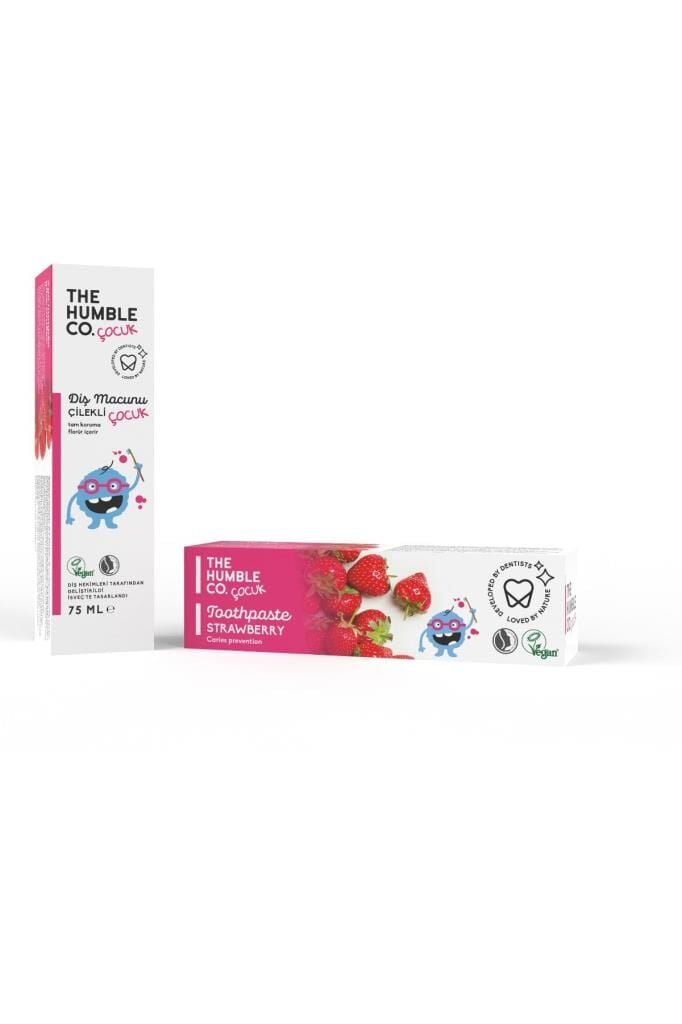 The Humble Co Kids Toothpaste Strawberry Flavor 75 ml