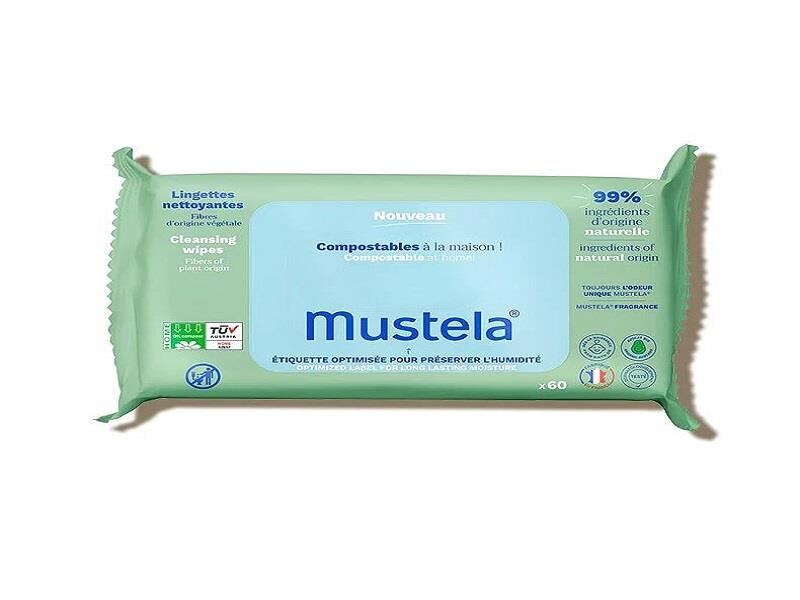 Mustela Kompost Edilebilir Islak Mendil 60'lı