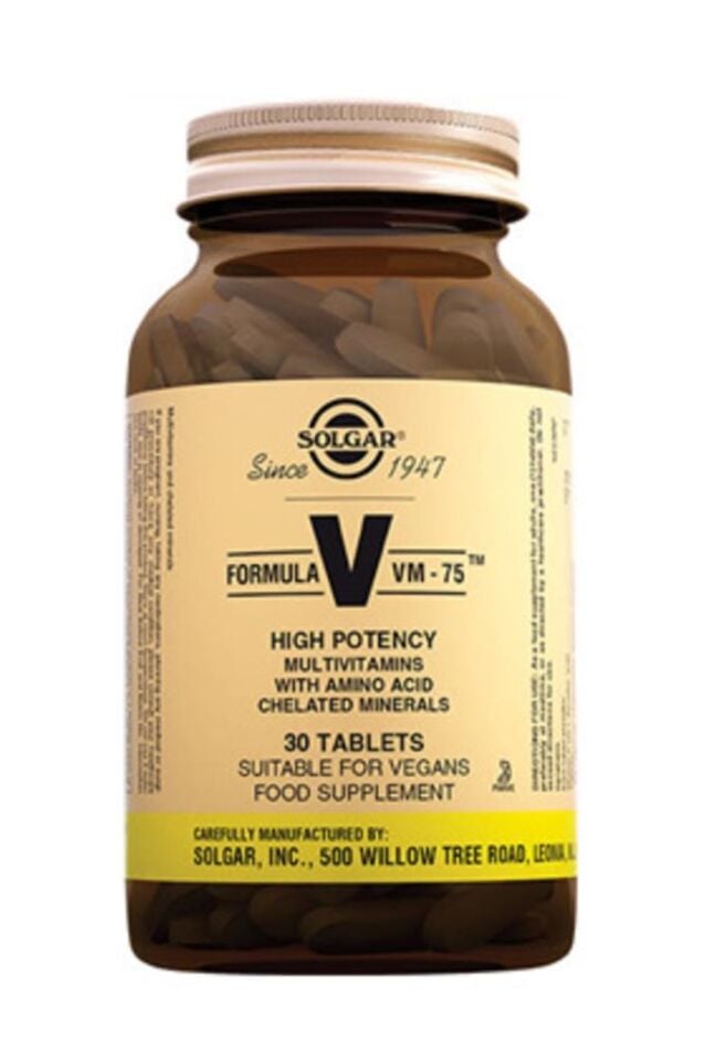 Solgar Vm 75 Multivitamin 30 Tablet