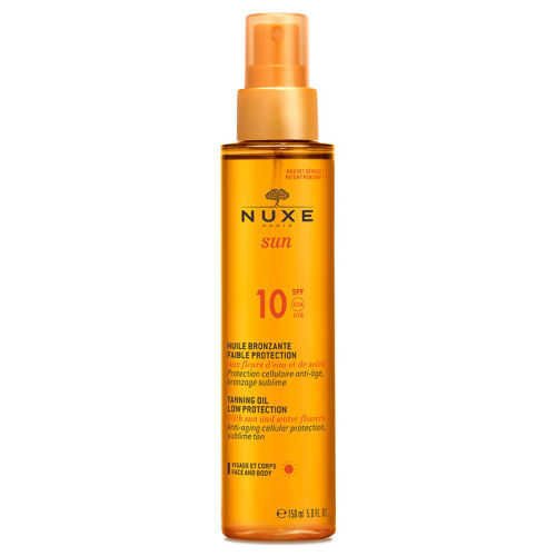 Nuxe Sun Huile Solaire SPF 10 Bronzlaştırıcı Yüz ve Vücut Yağı 150 ml