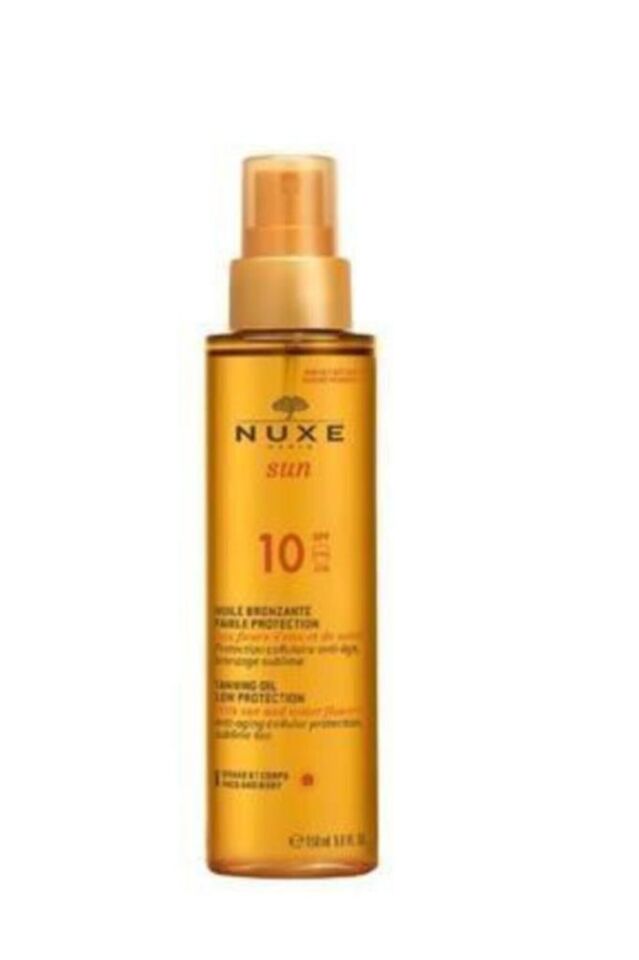 Nuxe Sun Huile Solaire SPF 10 Bronzlaştırıcı Yüz ve Vücut Yağı 150 ml