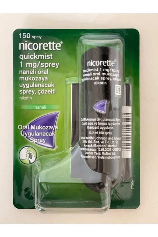 John Nıcorette Quickmist 1mg Naneli Sprey -