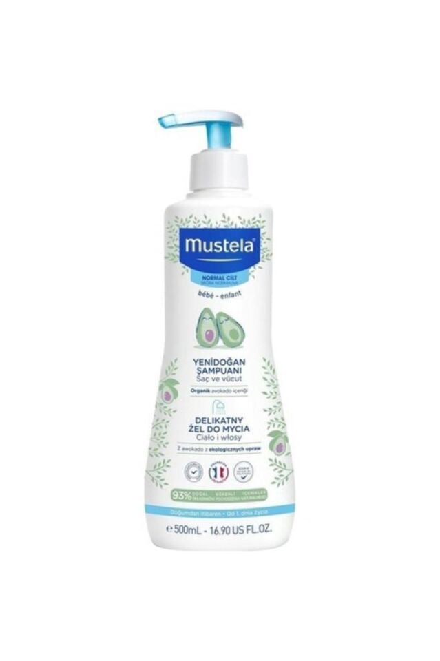 Mustela Avokado İçerikli Yenidoğan Şampuanı 500 ml