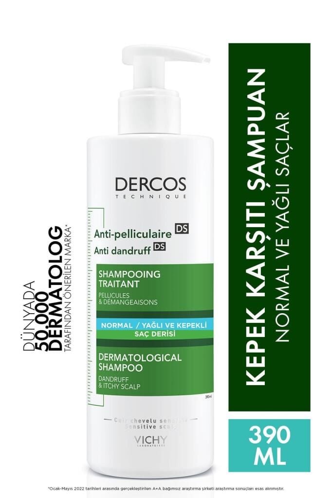 Vichy Dercos Normal ve Yağlı Saçlar Kepek Karşıtı 390 ml Şampuan