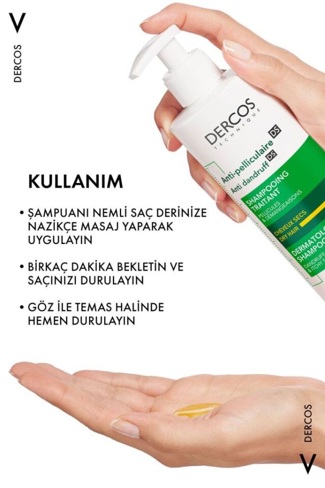 Vichy Dercos Anti Dandruff Kuru Saçlar Kepek Karşıtı 390 ml Şampuan