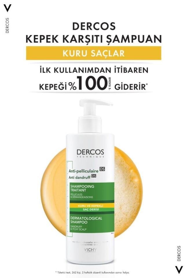Vichy Dercos Anti Dandruff Kuru Saçlar Kepek Karşıtı 390 ml Şampuan