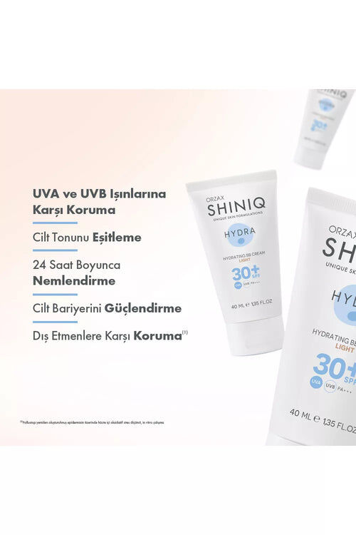 SHINIQ NEMLENDİRİCİ BB KREM SPF30+ LIGHT 40 ML