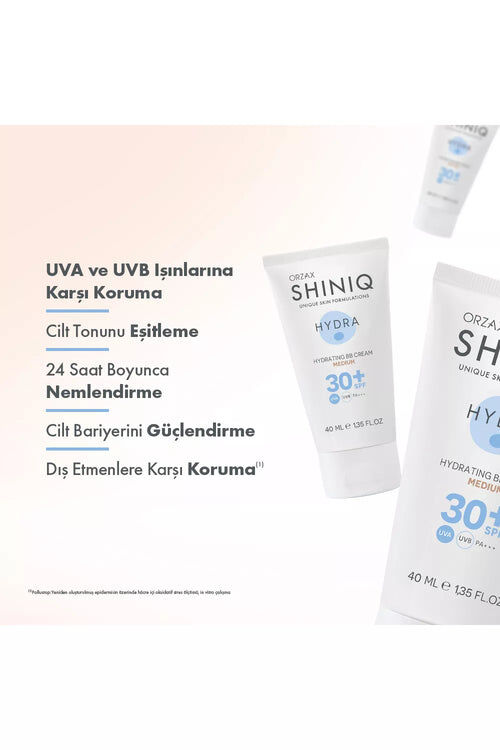 SHINIQ NEMLENDİRİCİ BB KREM SPF30+ MEDIUM 40 ML