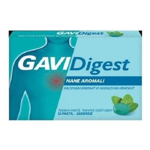 Gavidigest Mint Flavored Sugar-Free 12 Pastilles