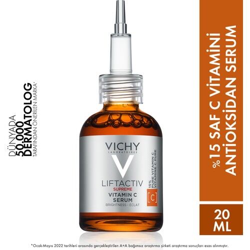 Vichy Liftactiv Supreme %15 Saf C Vitamini Aydınlatıcı Antioksidan Serum 20 ml