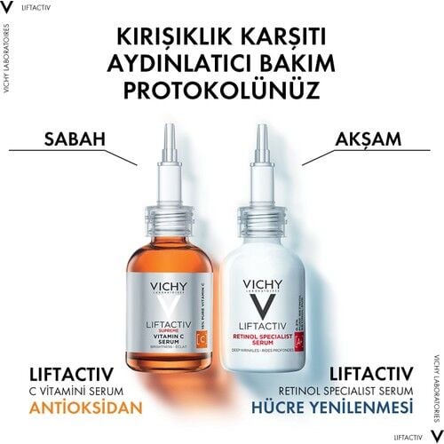 Vichy Liftactiv Supreme %15 Saf C Vitamini Aydınlatıcı Antioksidan Serum 20 ml