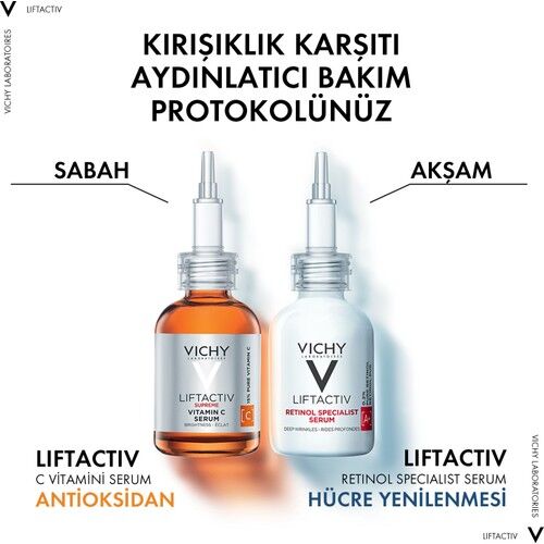Vichy Liftactiv Supreme %15 Saf C Vitamini Aydınlatıcı Antioksidan Serum 20 ml