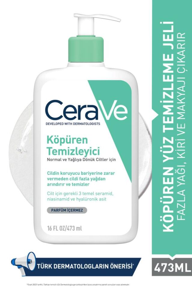 Cerave Foaming Cleanser Köpüren Temizleyici 473 ml