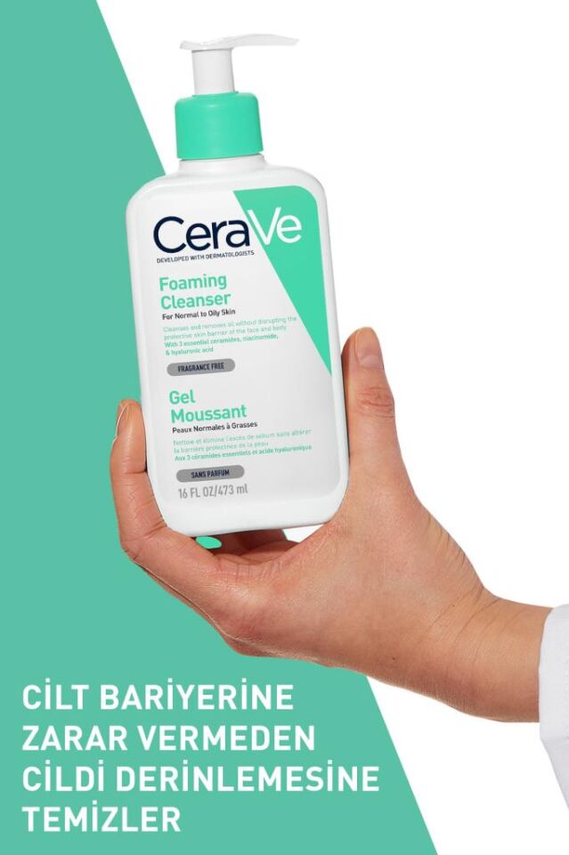 Cerave Foaming Cleanser Köpüren Temizleyici 473 ml