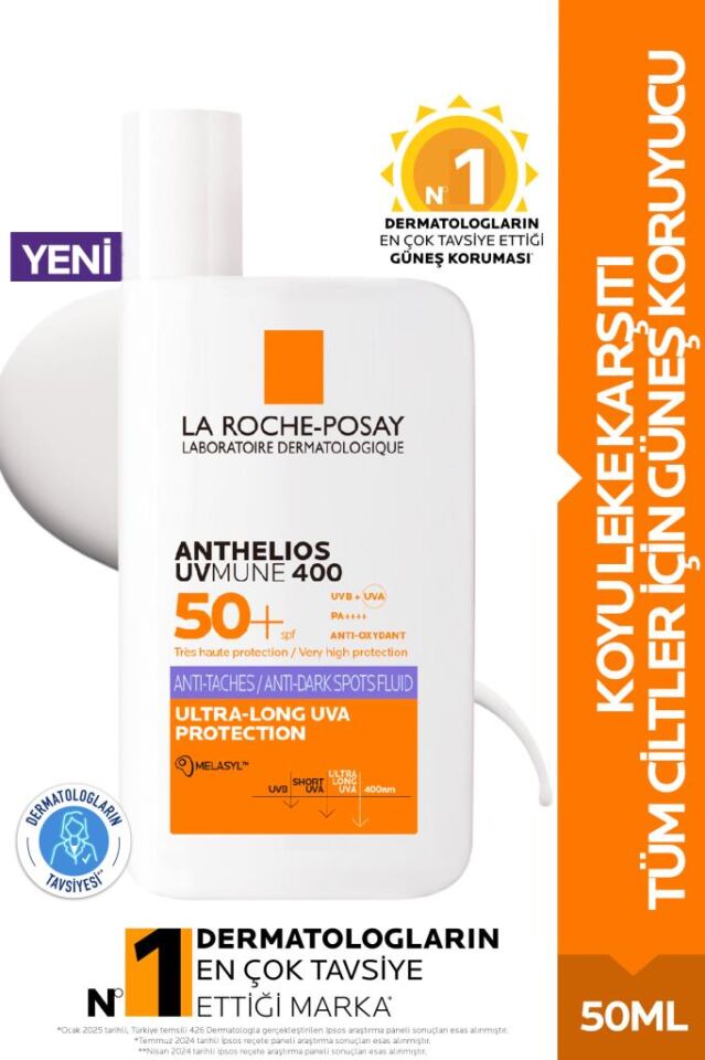 La Roche Posay Anthelios Uvmune Anti Dark Spots Fluid Lekeli Ciltlere Özel Güneş Kremi Spf50+ 50 ml
