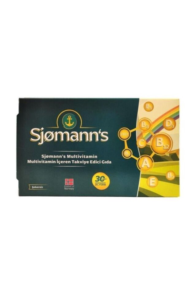 Sjomann's Multivitamin Çiğnenebilir Jel 30 Tablet