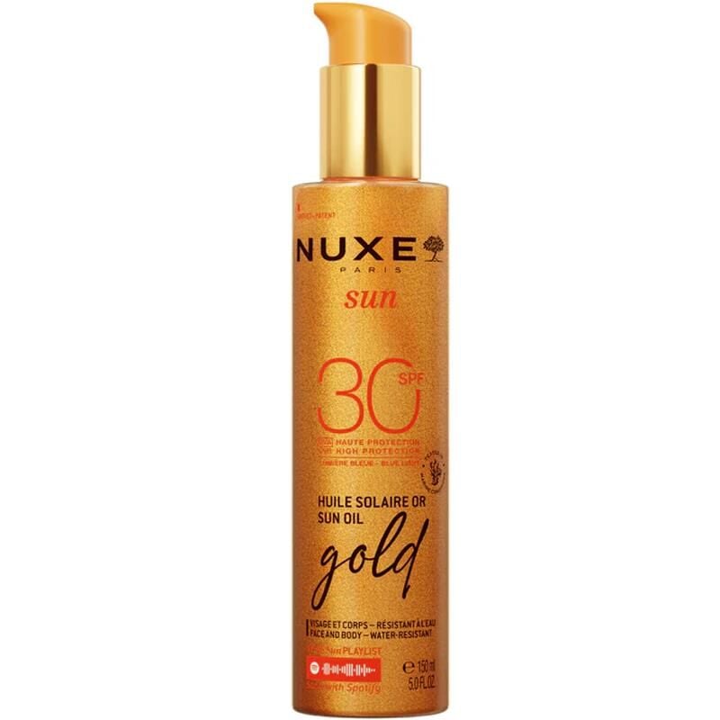 Nuxe Sun Huile Solaire Or Gold SPF 30+ Işıltılı Bronzlaştırıcı ve Koruyucu Yağ 150ml