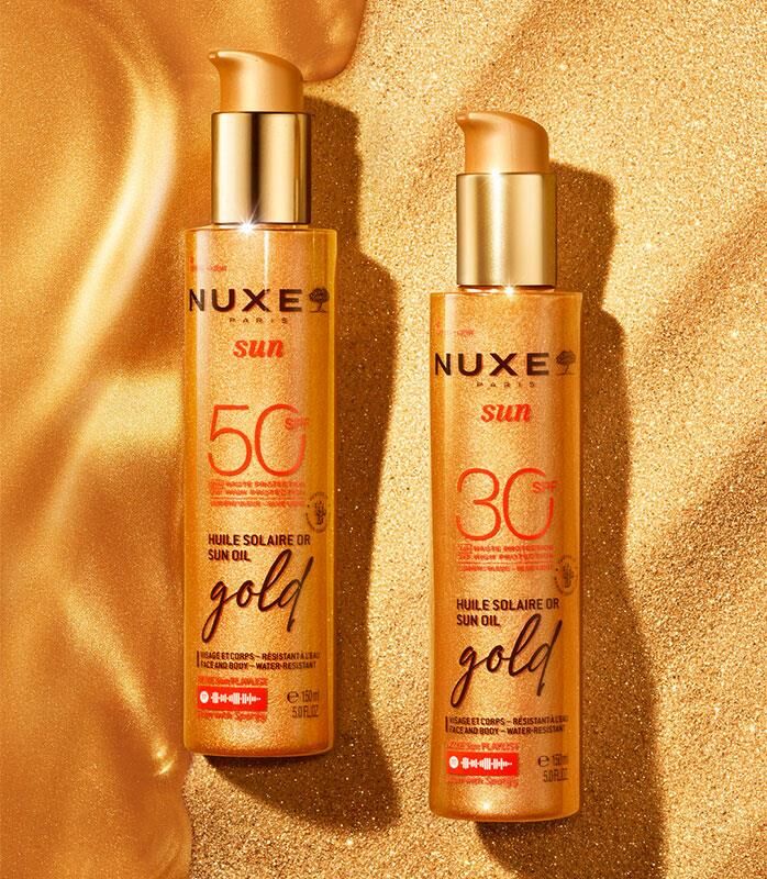 Nuxe Sun Huile Solaire Or Gold SPF 30+ Işıltılı Bronzlaştırıcı ve Koruyucu Yağ 150ml