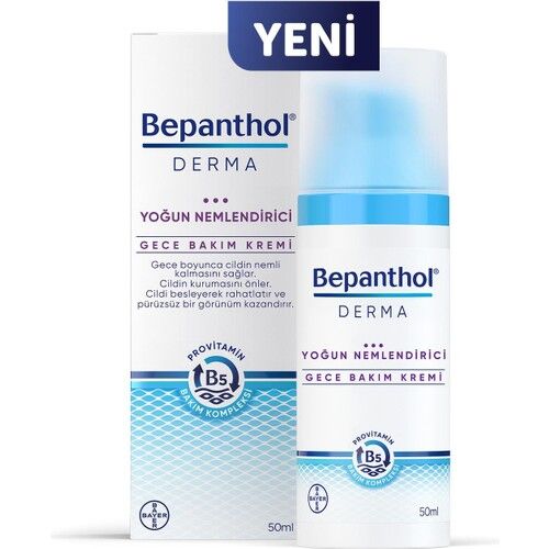 Bepanthol Derma Yoğun Nemlendirici Gece Bakım Kremi 50 ml