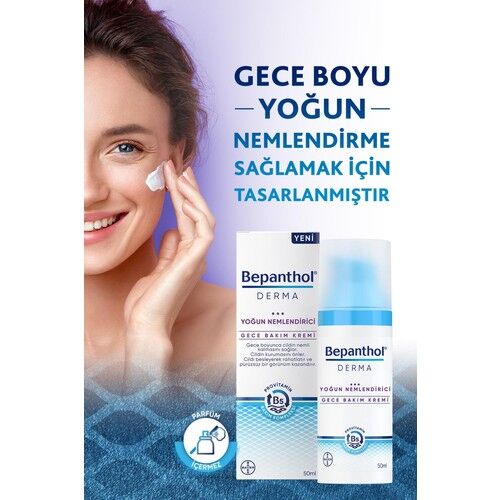 Bepanthol Derma Yoğun Nemlendirici Gece Bakım Kremi 50 ml