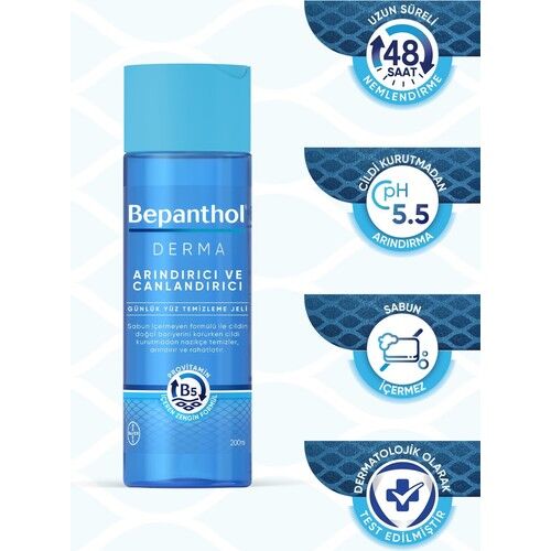 Bepanthol Derma Arındırıcı Canlandırıcı Yüz Temizleme Jel 200ml