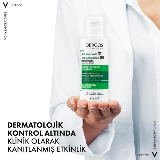 Vichy Dercos Anti-Dandruff Şampuan Normal ve Yağlı Saçlar 75 ml