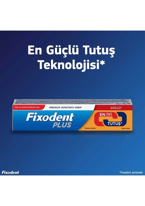 Fixodent Plus Diş Protez Yapıştırıcı Guclu Isırık Krem 40 gr