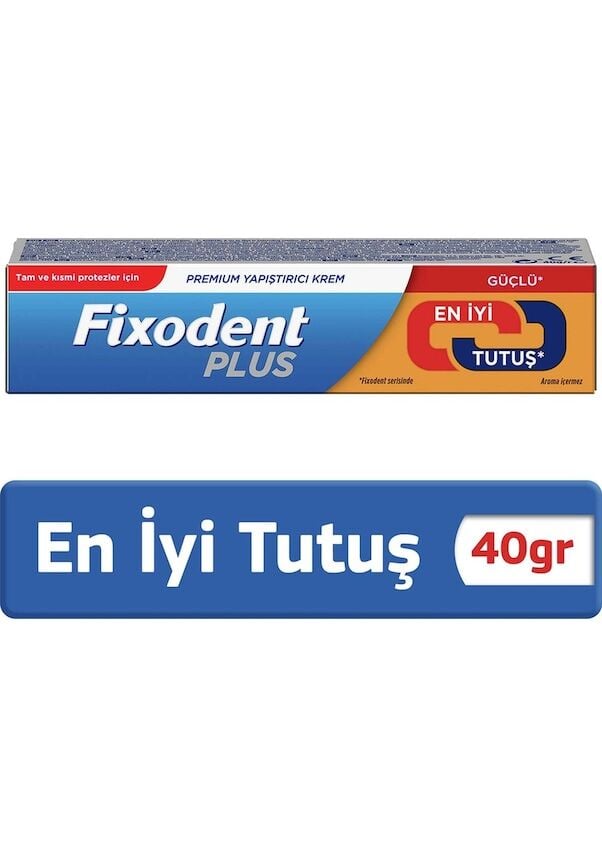 Fixodent Plus Diş Protez Yapıştırıcı Guclu Isırık Krem 40 gr