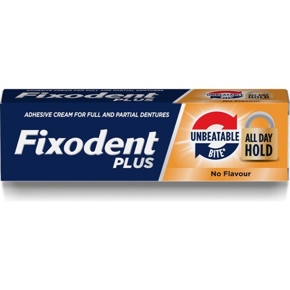 Fixodent Plus Denture Adhesive Strong Bite Cream 40 gr