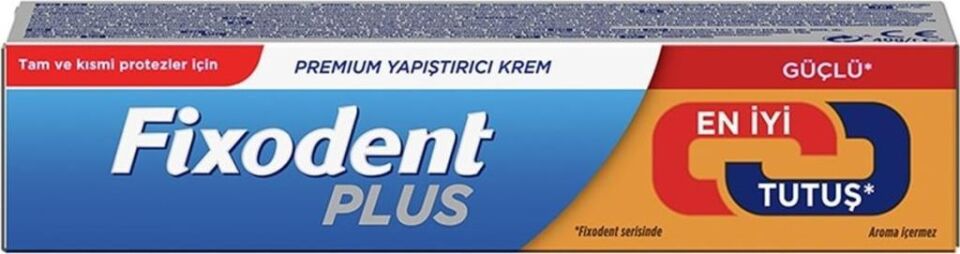 Fixodent Plus Diş Protez Yapıştırıcı Guclu Isırık Krem 40 gr