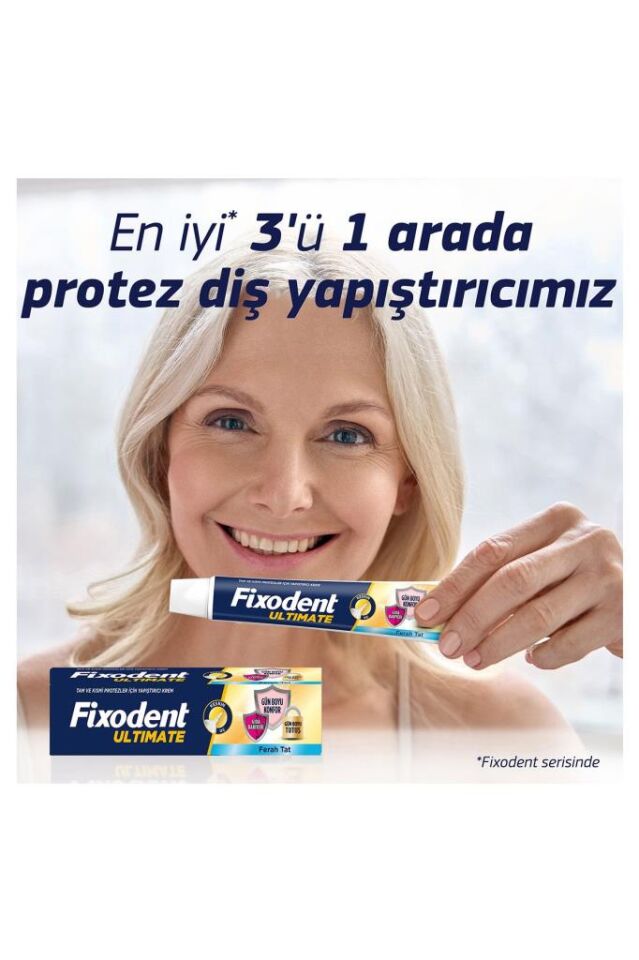 Fixodent Diş Protez Yapıştırıcı Ultimate Ferah Tat 40 gr
