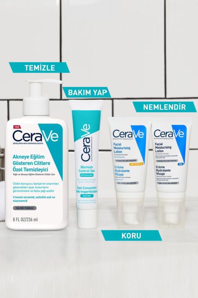 Cerave Akneye Eğilimli Ciltler İçin Özel Temizleyici 236 ml