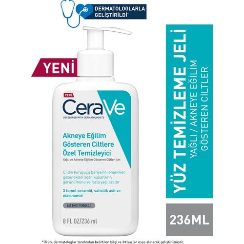 Cerave Akneye Eğilimli Ciltler İçin Özel Temizleyici 236 ml