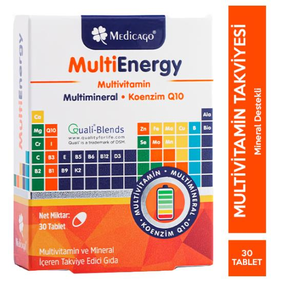 Medicago Multienergy 30 Tablets Content